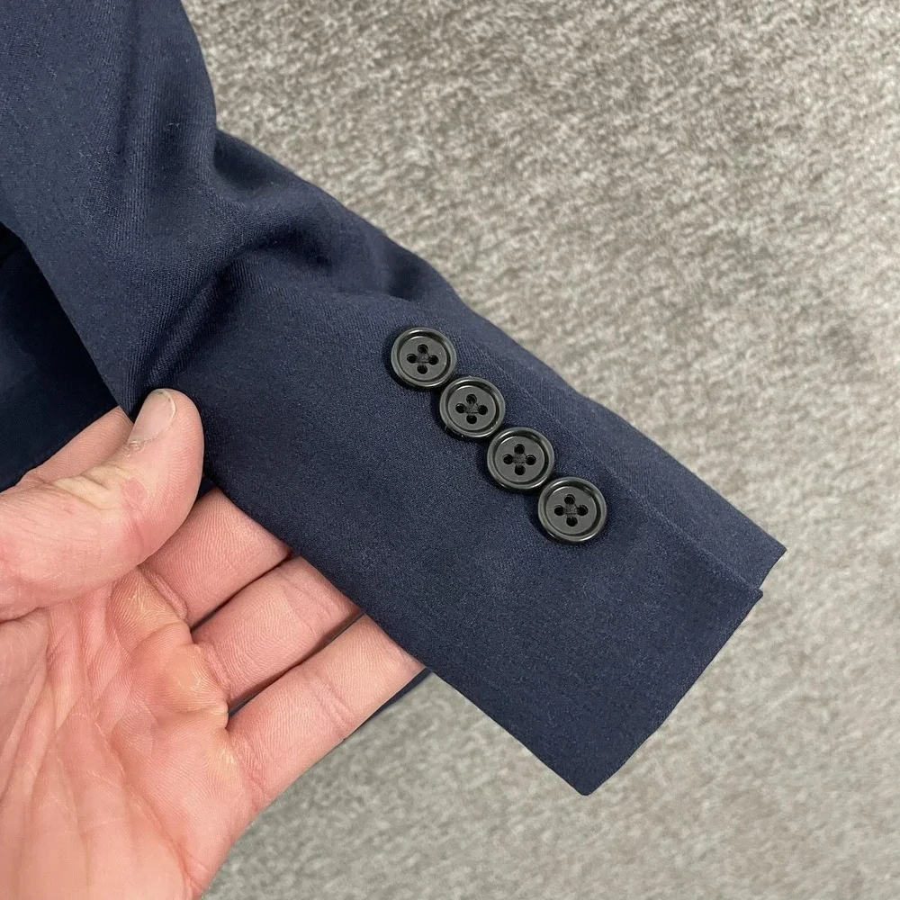 Bonobos‎ Suit Jacket Mens 44R Blue Wool Stretch Standard Fit Two Button Notch